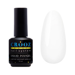 Рідкий полігель Crooz Liquid Polygel 01 прозорий. 15 мл