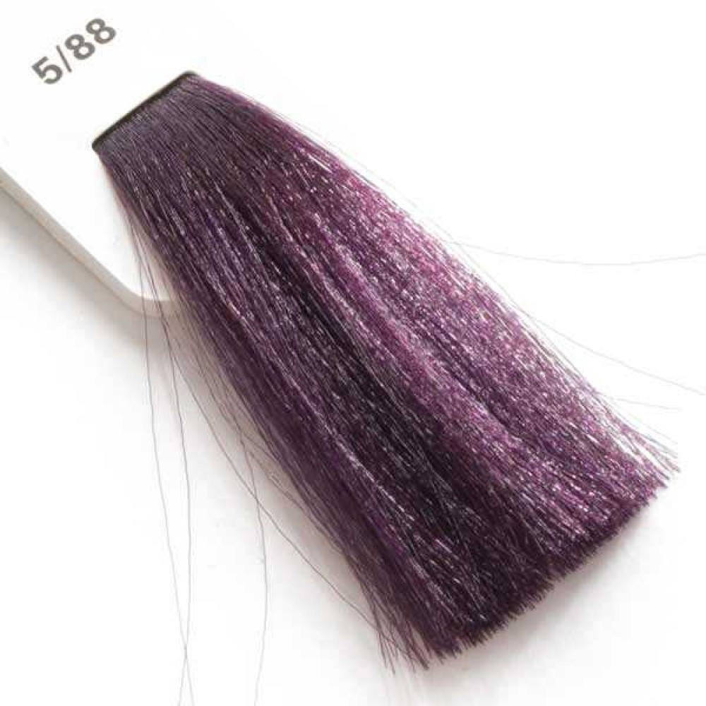 Крем-краска для волос Lisap LK Creamcolor OPC 5/88, светлый шатен интенсивно-фиолетовый, 100 мл