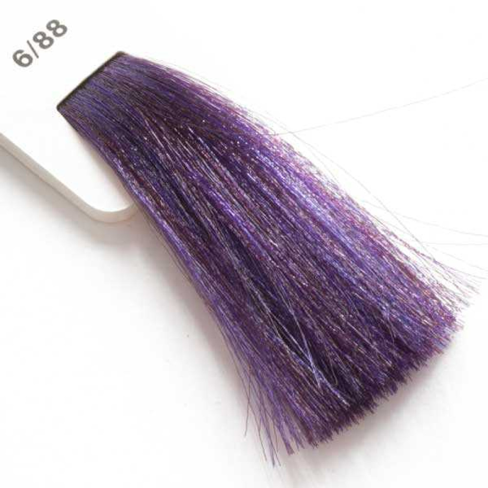 Крем-краска для волос Lisap LK Creamcolor OPC 6/88, темный блондин интенсивно-фиолетовый, 100 мл