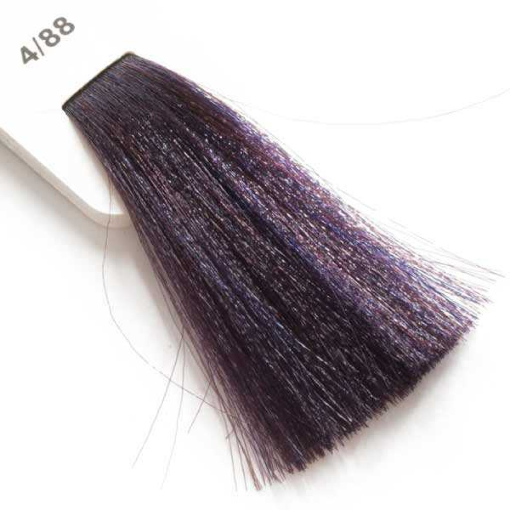 Крем-краска для волос Lisap LK Creamcolor OPC 4/88. шатен интенсивно-фиолетовый. 100 мл