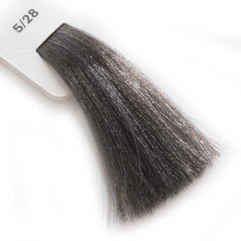 Крем-краска для волос Lisap LK Creamcolor OPC 5/28, светлый шатен жемчужно-пепельный, 100 мл