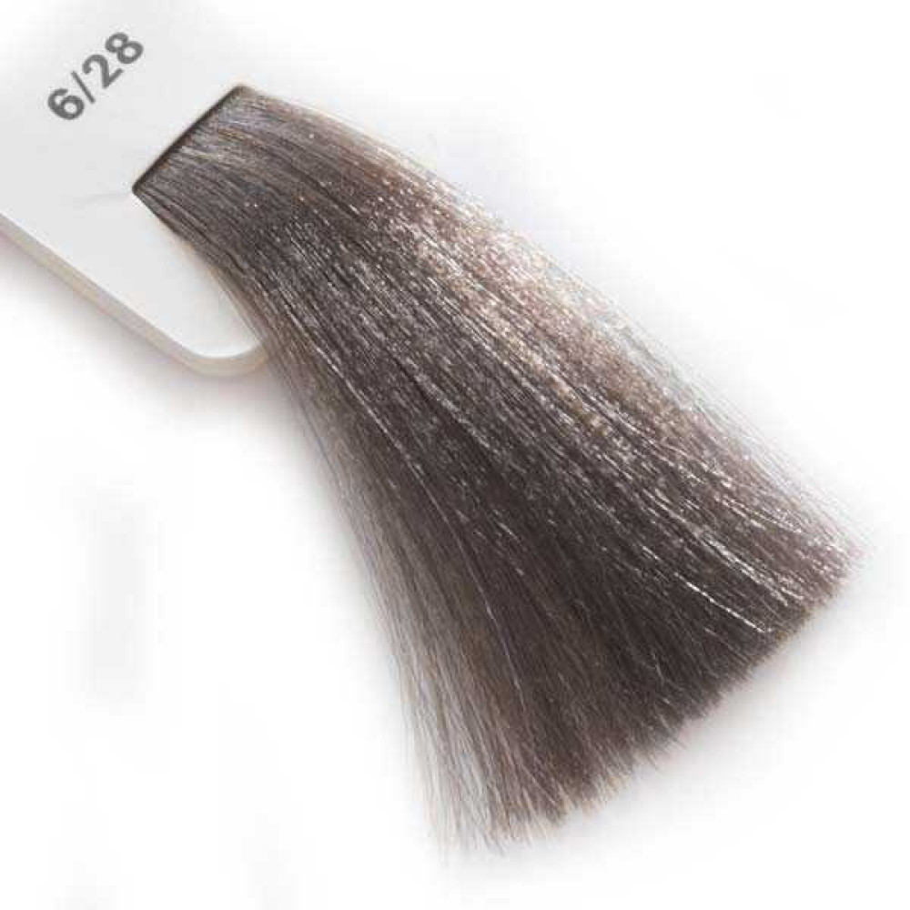 Крем-краска для волос Lisap LK Creamcolor OPC 6/28. темный блондин жемчужно-пепельный. 100 мл