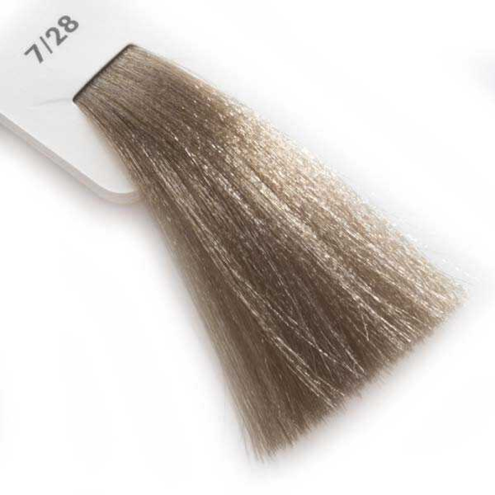Крем-краска для волос Lisap LK Creamcolor OPC 7/28, блондин жемчужно-пепельный, 100 мл