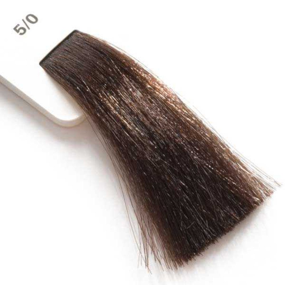 Крем-краска для волос Lisap LK Creamcolor OPC 5/0. светлый шатен. 100 мл