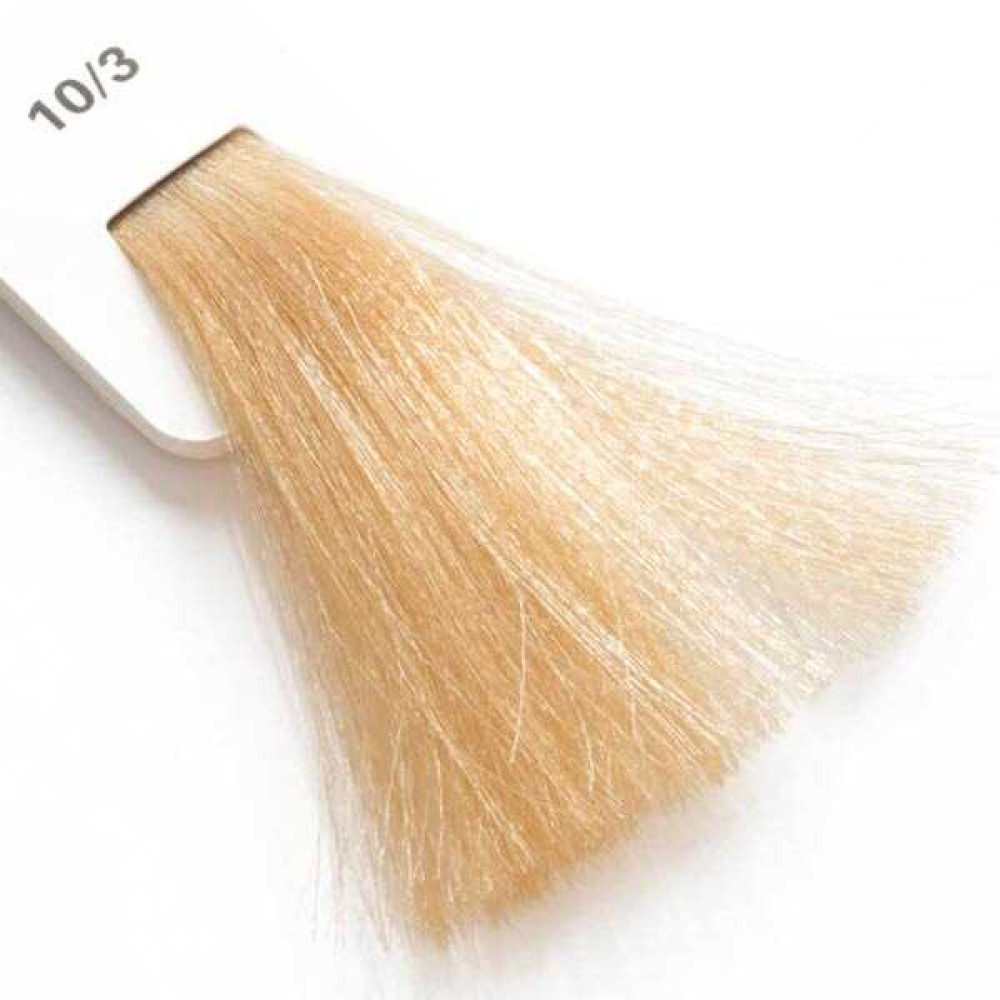 Крем-краска для волос Lisap LK Creamcolor OPC 10/3. ультрасветлый блондин золотистый. 100 мл