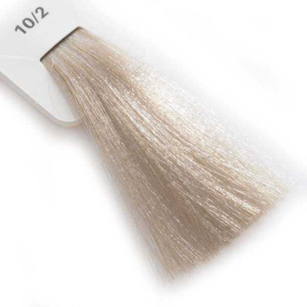 Крем-краска для волос Lisap LK Creamcolor OPC 10/2. ультрасветлый блондин пепельный. 100 мл
