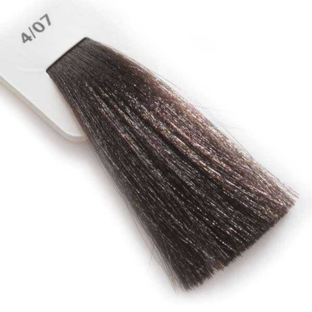 Крем-краска для волос Lisap LK Creamcolor OPC 4/07. шатен натуральный бежевый. 100 мл