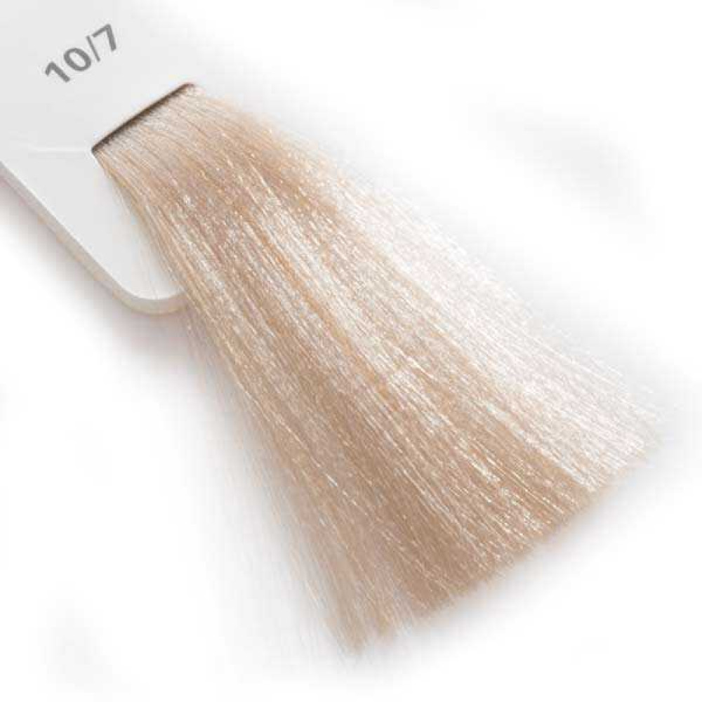 Крем-краска для волос Lisap LK Creamcolor OPC 10/7, ультрасветлый блондин бежевый, 100 мл