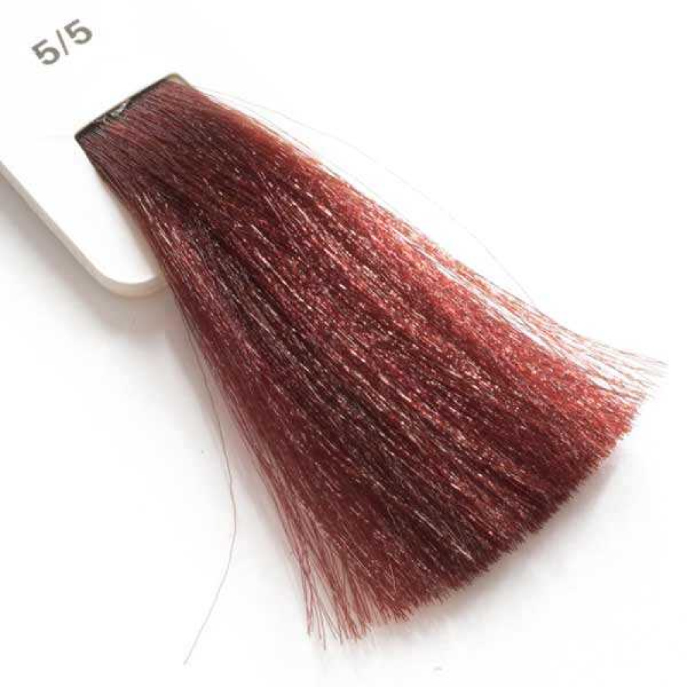 Крем-краска для волос Lisap LK Creamcolor OPC 5/5, светлый шатен красный, 100 мл