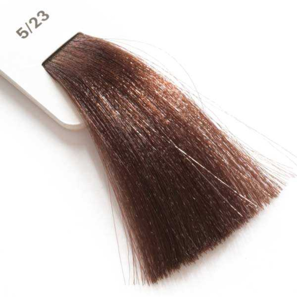 Крем-краска для волос Lisap LK Creamcolor OPC 5/23, светлый шатен пепельно-золотистый, 100 мл