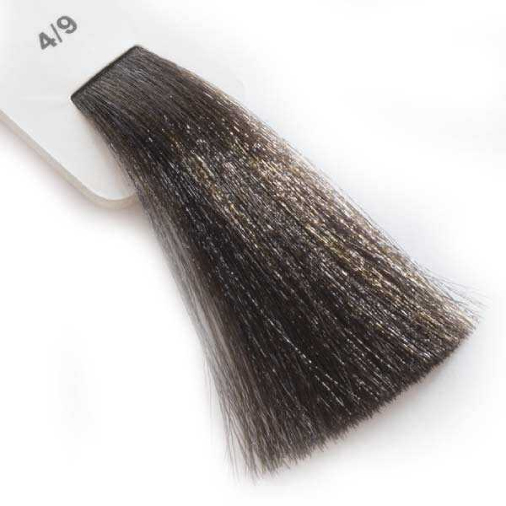 Крем-краска для волос Lisap LK Creamcolor OPC 4/9. шатен коричневый холодный. 100 мл