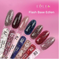 База Edlen Professional Base Flash 79, розовый, светоотражающая, 9 мл