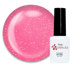 Гель-лак Nails Molekula Insta I05 розовая фуксия со сверкающими шиммерами. 6 мл
