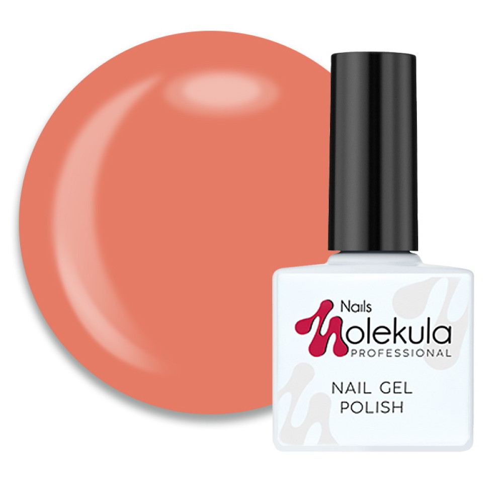 Гель-лак Nails Molekula Disco D06 Fabric U.K. оранжево-лососевый. люминесцентный. 11 мл