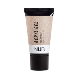 Акрил-гель NUB Acryl Gel 09 Cashmere. бежевий з шимером. 30 мл