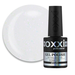 База камуфлирующая для гель-лака Oxxi Professional Sharm Cover Base Coat 003 прозрачно-молочный с розово-сиреневыми шиммерами. 10