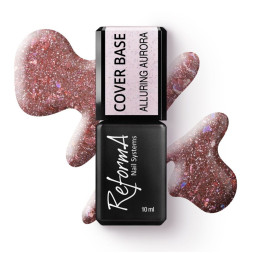 База камуфлирующая ReformA Cover Base Lustrous Night 942238 Alluring Aurora светоотражающая с блестками и слюдой розовая заря 10 м
