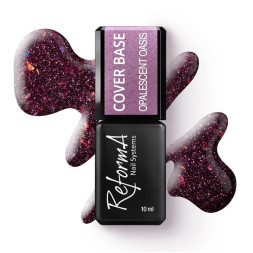 База камуфлирующая ReformA Cover Base Lustrous Night 942241 Opalescent Oasis светоотражающая с блестками и слюдой фиолетово-вишнев