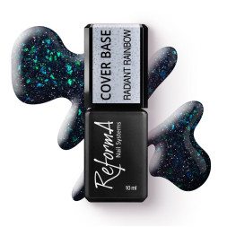 База камуфлирующая ReformA Cover Base Lustrous Night 942249 Radiant Rainbow светоотражающая с блестками и слюдой сверкающий серо-с
