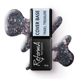 База камуфлирующая ReformA Cover Base Lustrous Night 942245 Tinsel Treasure светоотражающая с блестками и слюдой серо-голубой 10 м