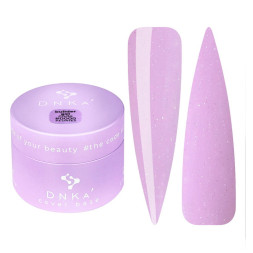 Гель для моделирования DNKa Builder Gel 0008 Peonies лиловый с шиммером 30 мл