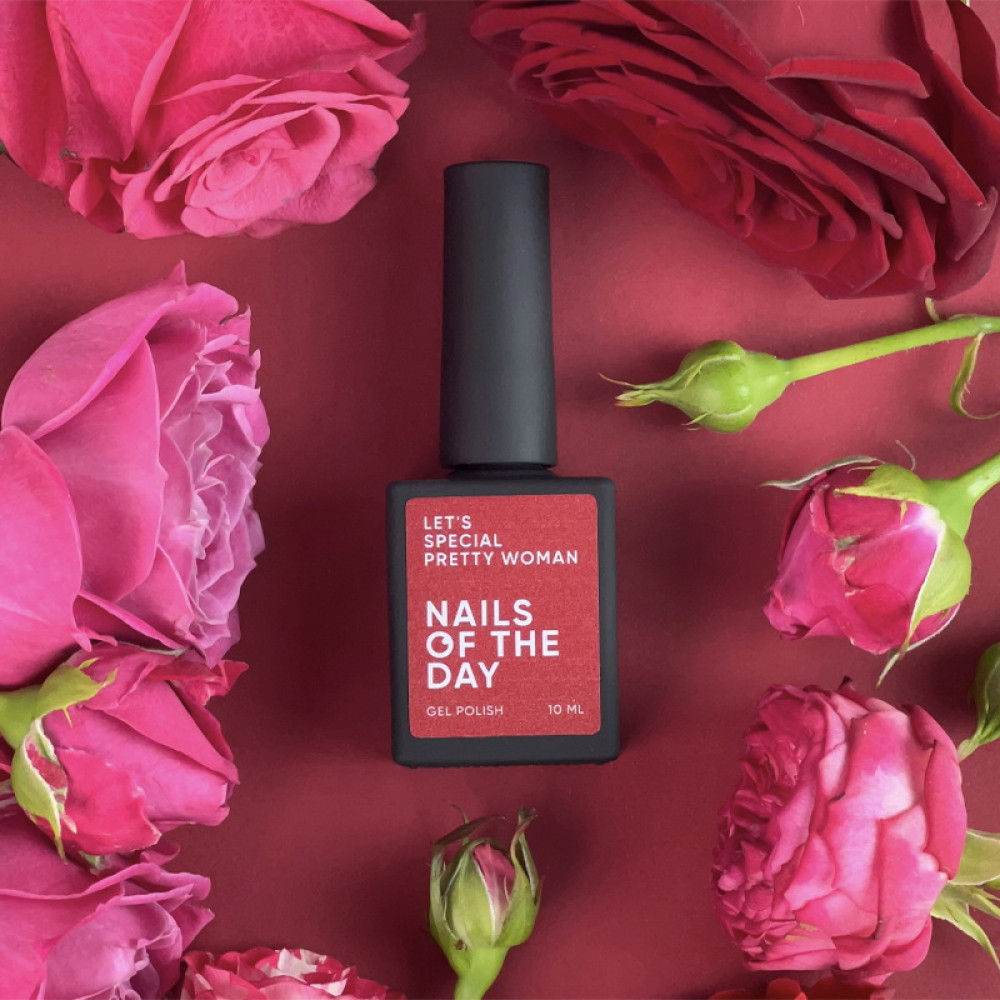 Гель-лак Nails Of The Day Lets Special Red Collection Pretty Woman малиновый. 10 мл