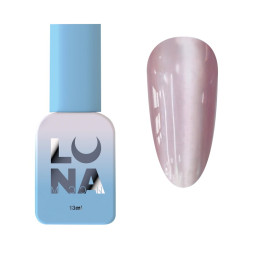 Гель-лак Luna Color Cat Eye 206 рожевий з перламутровим шимером 13 мл
