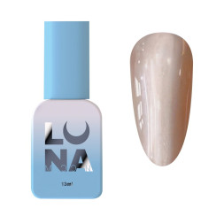 Гель-лак Luna Color Cat Eye 207 бежево-рожевий з перламутровим шимером 13 мл