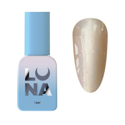 Гель-лак Luna Color Cat Eye 208 бежевий з перламутровим шимером 13 мл