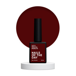Гель-лак Nails Of The Day Lets Special Red Collection Marilyn запеченная кровь. 10 мл