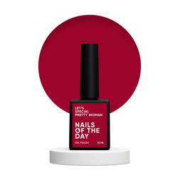 Гель-лак Nails Of The Day Lets Special Red Collection Pretty Woman малиновый. 10 мл