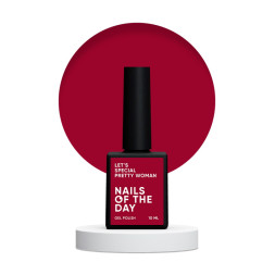 Гель-лак Nails Of The Day Lets Special Red Collection Pretty Woman малиновий. 10 мл