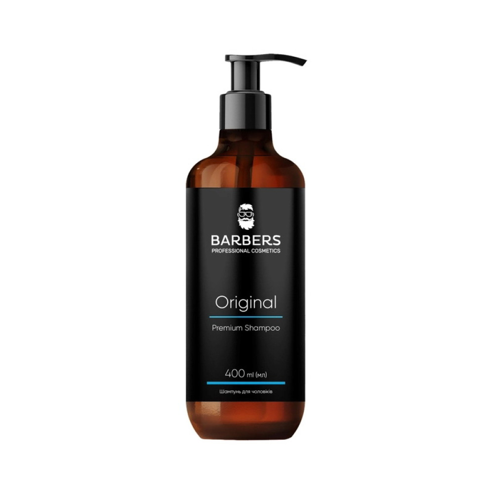Шампунь для чоловіків Barbers Original Premium Shampoo для щоденного використання. 400 мл