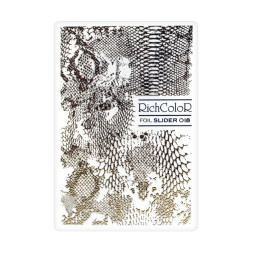 Слайдер-дизайн RichColoR Foil 018 Золотой змеиный принт