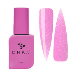 Жидкий гель DNKa Liquid Acrygel 0001 Bubble Gum для укрепления ногтей розовый с шиммером 12 мл