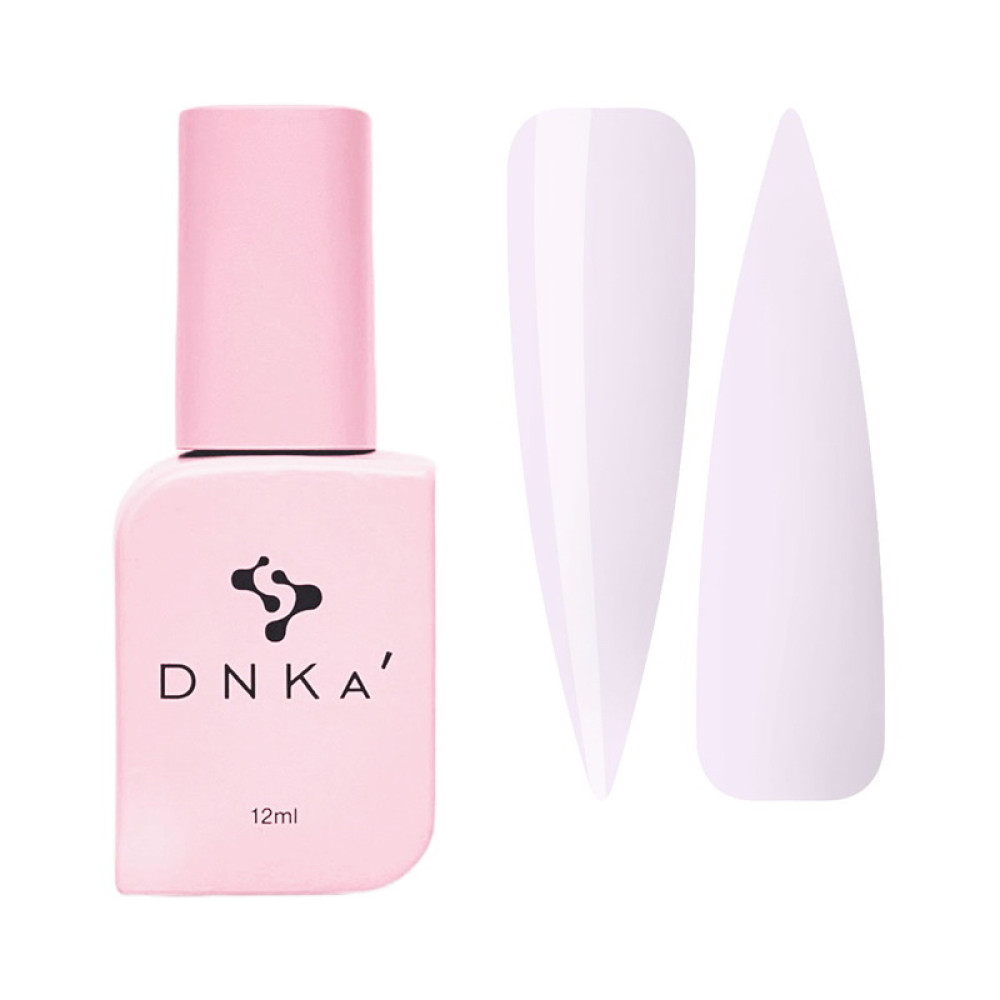 Жидкий гель DNKa Liquid Acrygel 0009 Milk Shake для укрепления ногтей молочный с розово-лиловым подтоном 12 мл