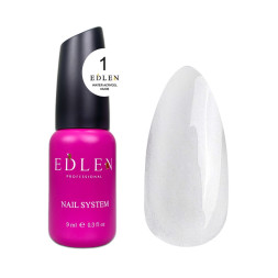 Жидкий гель Edlen Professional Water Acrygel Nude 01 Clear. прозрачный. 9 мл