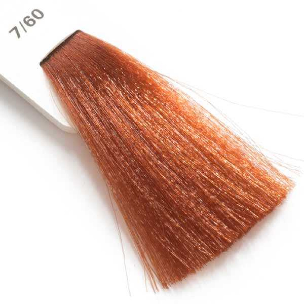 Крем-краска для волос Lisap LK Creamcolor OPC 7/60. блондин медный натуральный. 100 мл