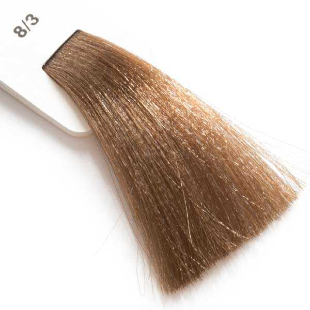 Крем-краска для волос Lisap LK Creamcolor OPC 8/3. светлый блондин золотистый. 100 мл