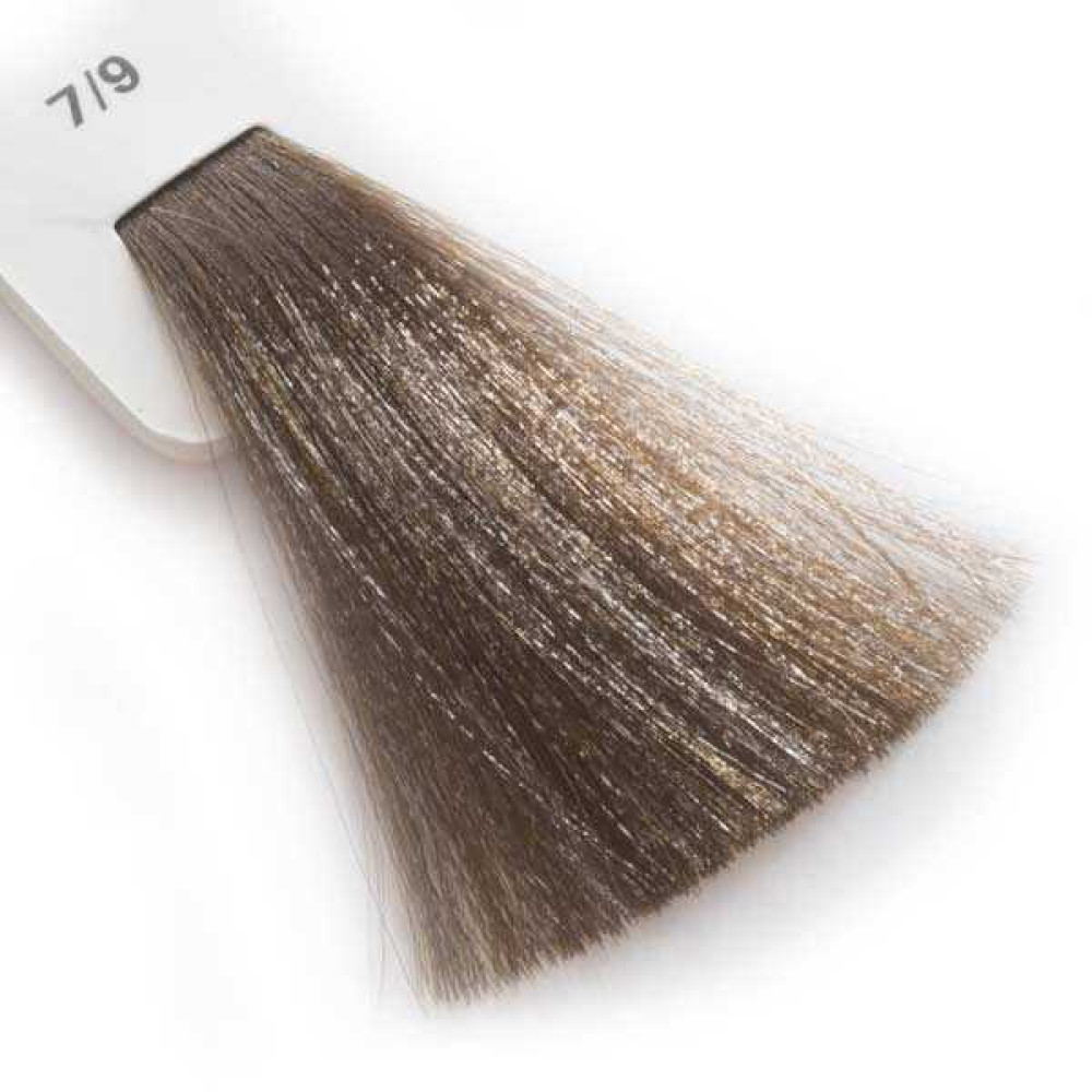 Крем-краска для волос Lisap LK Creamcolor OPC 7/9. блондин коричневый холодный. 100 мл