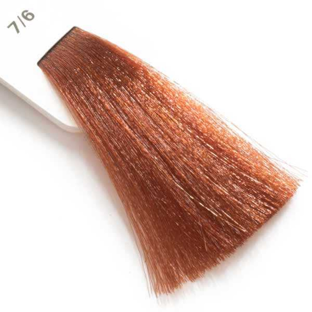 Крем-краска для волос Lisap LK Creamcolor OPC 7/6. блондин медный. 100 мл