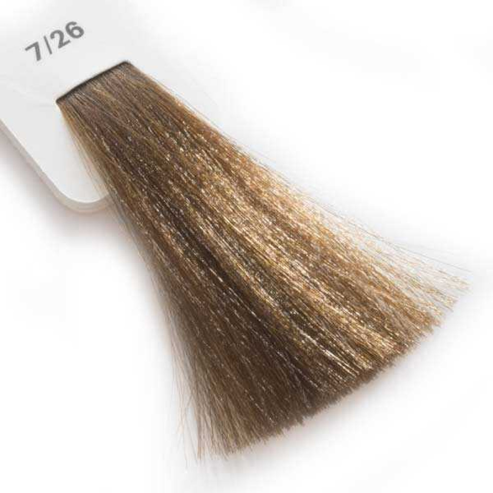 Крем-краска для волос Lisap LK Creamcolor OPC 7/26, блондин пепельно-медный, 100 мл