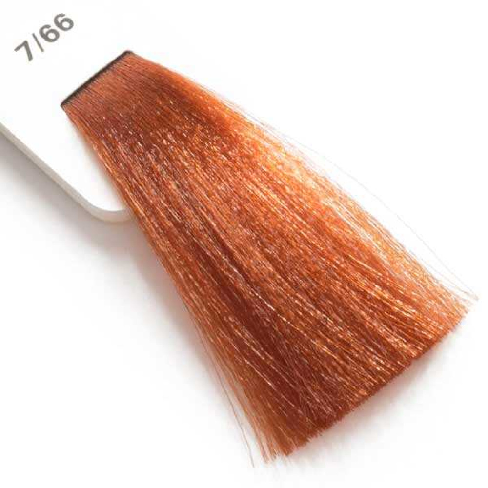 Крем-краска для волос Lisap LK Creamcolor OPC 7/66. блондин медный интенсивный. 100 мл