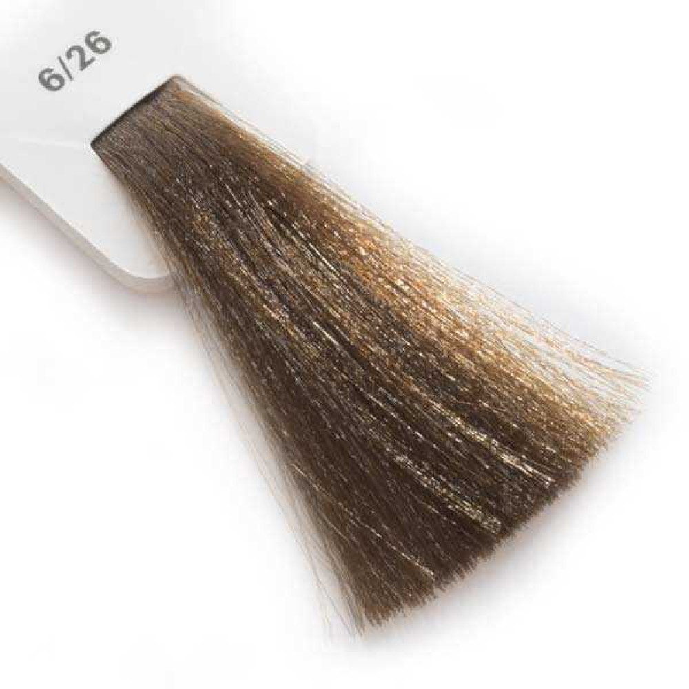 Крем-краска для волос Lisap LK Creamcolor OPC 6/26, темный блондин пепельно-медный, 100 мл