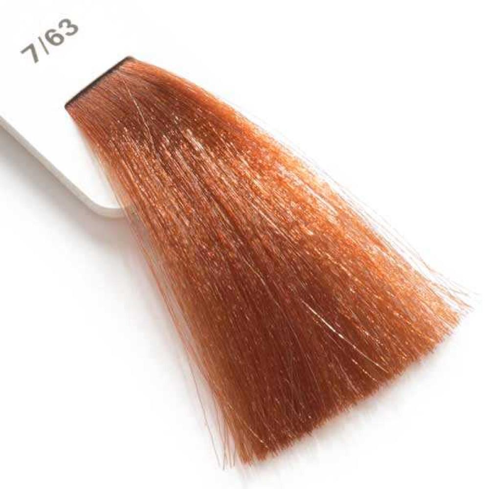 Крем-краска для волос Lisap LK Creamcolor OPC 7/63. блондин медно-золотистый. 100 мл