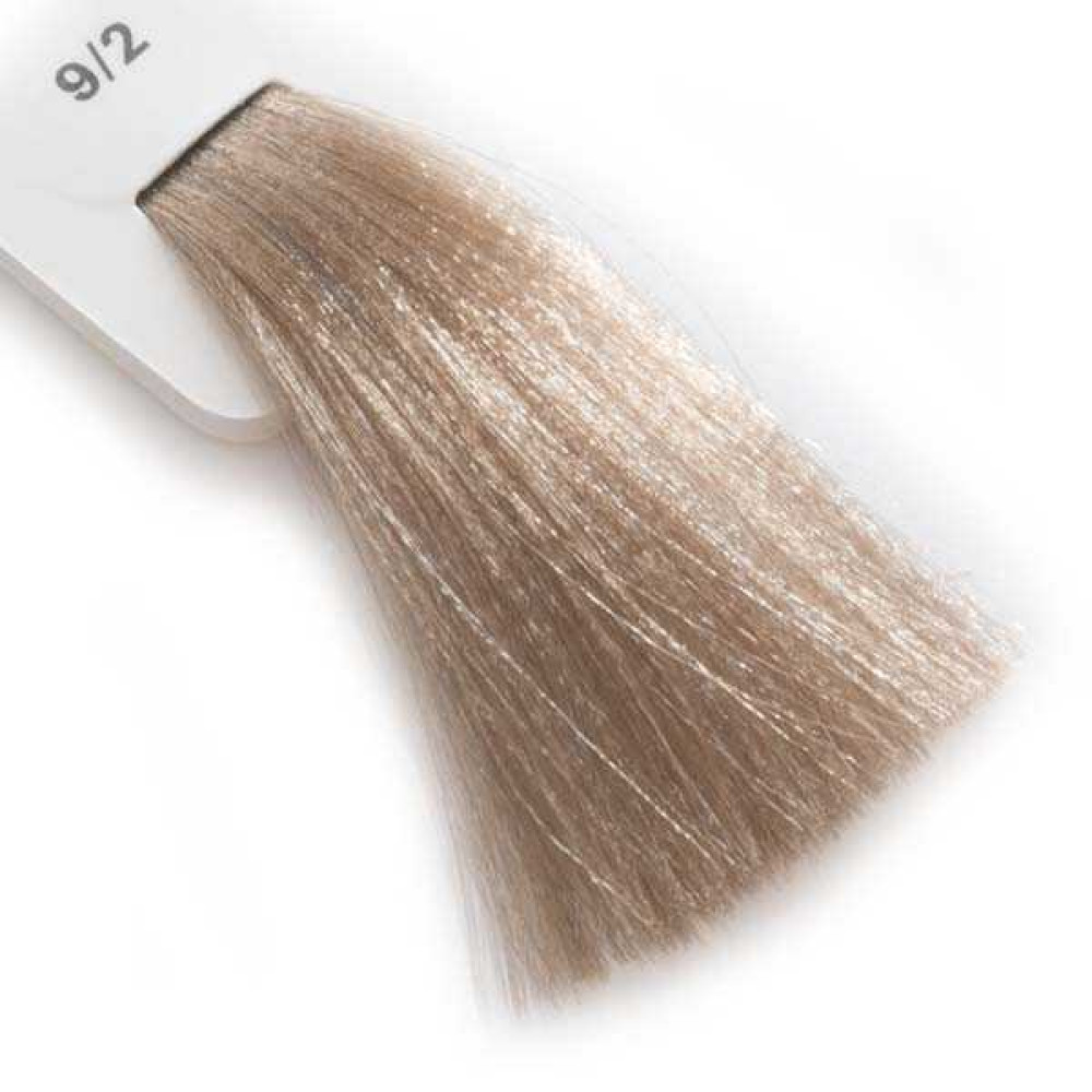 Крем-краска для волос Lisap LK Creamcolor OPC 9/2. очень светлый блондин пепельный. 100 мл