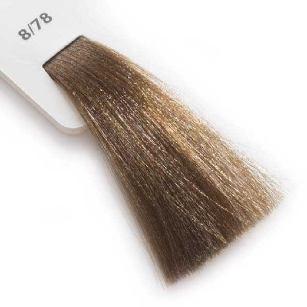 Крем-краска для волос Lisap LK Creamcolor OPC 8/78. светлый блондин мокко. 100 мл