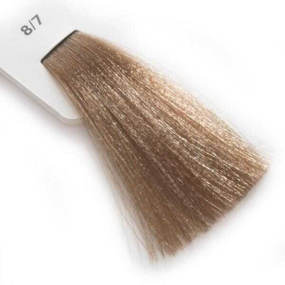 Крем-краска для волос Lisap LK Creamcolor OPC 8/7, светлый блондин бежевый, 100 мл