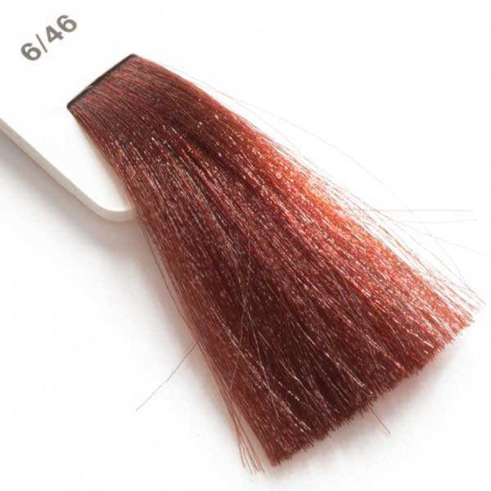 Крем-краска для волос Lisap LK Creamcolor OPC 6/46. темный блондин махагоново-медный. 100 мл