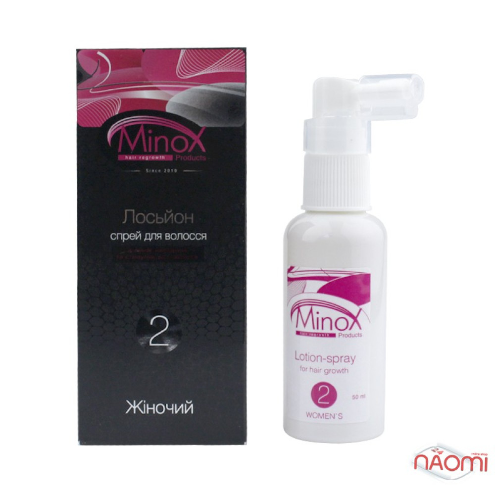 Лосьон-спрей для роста волос MinoX 2, женский, 50 мл